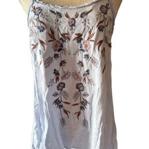 Knox Rose Embroidered Camisole - Blue- Small